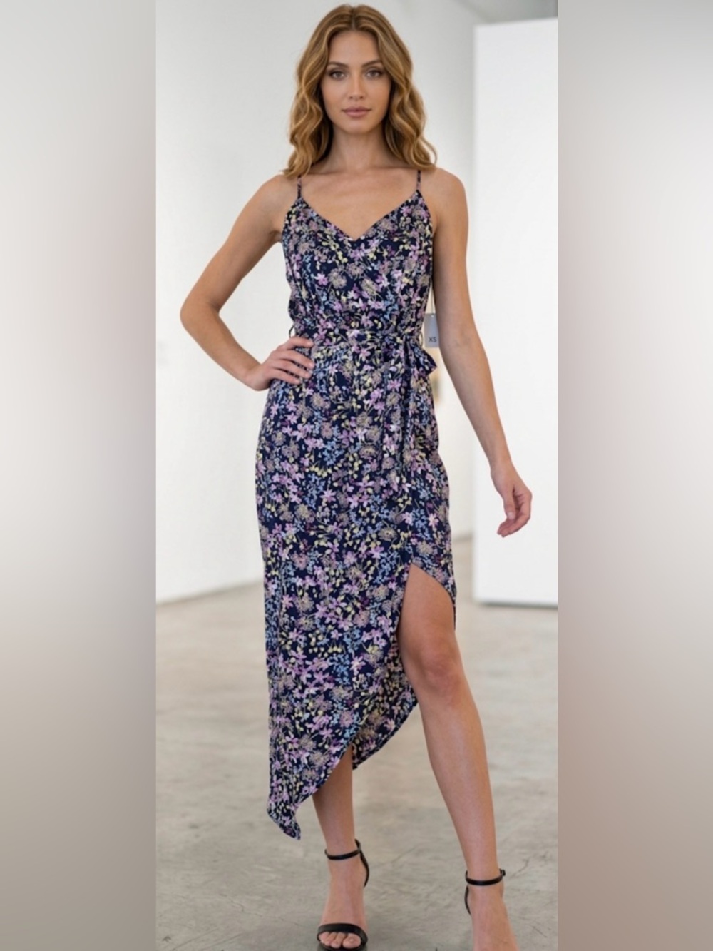 $8 sale MATERIAL GIRL Floral Print Dress size XS